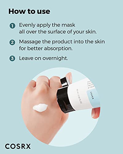 COSRX Ultimate Nourishing Rice Overnight Spa Mask, 60ml | Facial Moisturizer with Rice Extract and Niacinamide | Leave-on Face Mask | Korean Skincare