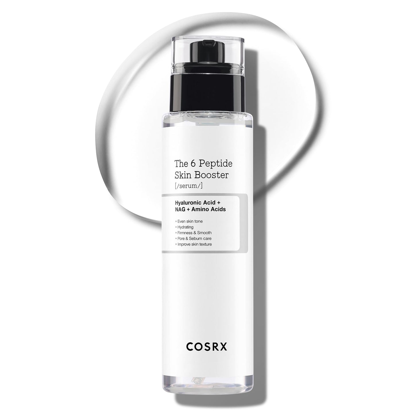 COSRX 6X Peptide Collagen Booster Toner Serum 150mL/5.07 Fl.Oz, Skin Renewal Boosting Facial Essence, Niacinamide & Hyaluronic Acid for All Skin Types, Korean Skincare, Paraben Free